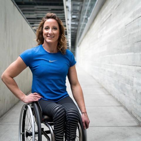 Tatyana McFadden pictured smiling 